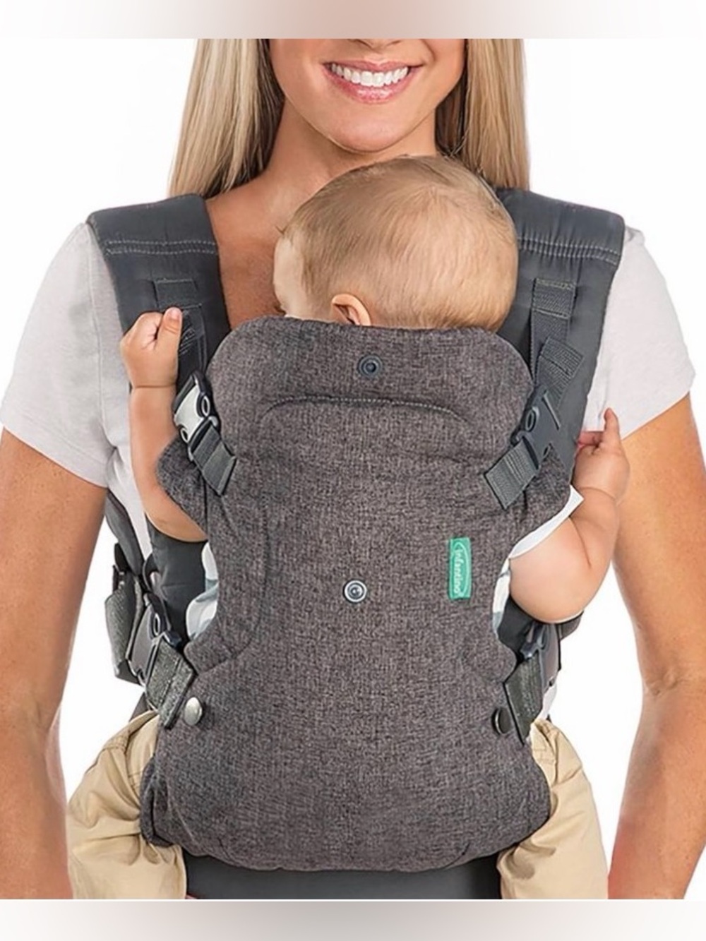 Infantino Flip 4-In-1 Baby Convertible Carrier - gray
